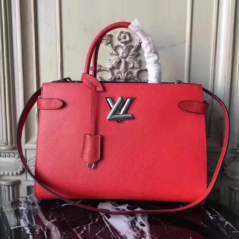 LV Handbags Tote Bags M54811 Water Wave Poppy Red